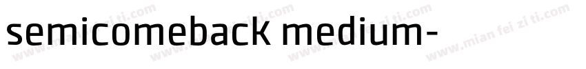 semicomeback medium字体转换